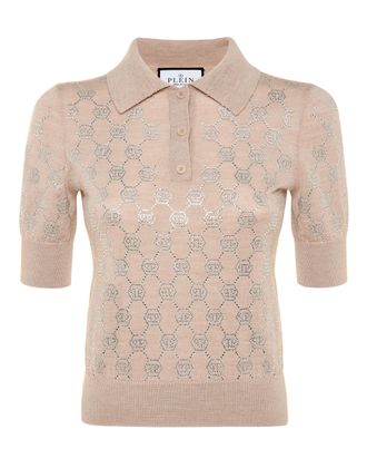 Philipp Plein Pullover Polo-Nek Monogram