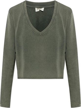 American Vintage Mujer, Sudaderas, Verde, Talla: S