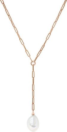 Effy 14K Yellow Gold Freshwater Pearl Lariat Necklace in 14K Gold at Nordstrom, Size 18
