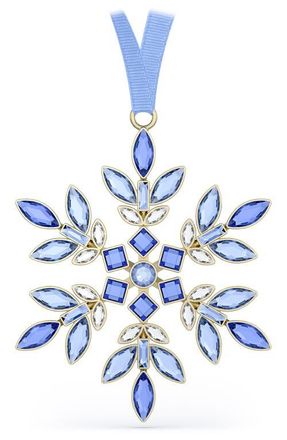 Swarovski Gema Crystal Snowflake Holiday Ornament in Blue at Nordstrom