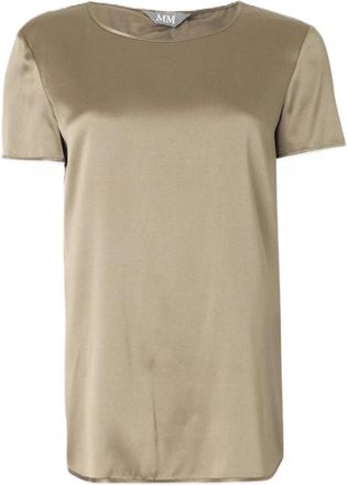 Max Mara Mmlcortona Shirt - Dames - T-shirts - Groen - S - Tops