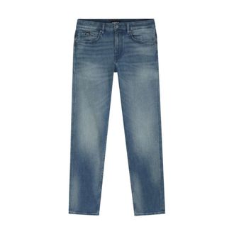 HUGO BOSS Jeans, Heren, Blauw, W36 L32, Katoen, Delaware Slim-Fit Jeans