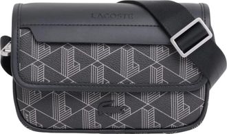 Lacoste Mini The Blend Messenger Bag - Dames - Schoudertassen - Zwart - ONE Size - Tassen