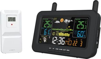 OEM Reloj Electr&oacute;nico Inteligente Con Pantalla A Color Multifuncional, Inal&aacute;mbrico, Para Interiores Y Exteriores, Con Pron&oacute;stico De Temperatura, Humedad Y
