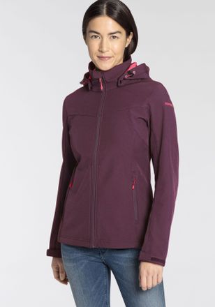 Icepeak D SOFTSHELLJACKE BRENHAM mit Kapuze f&uuml;r vielseitige Outdoor-Aktivit&auml;ten, winddicht, w&auml;rmend, elastisch