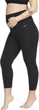 Nike Zenvy Dri-FIT High Waist 7/8 Maternity Leggings in Black at Nordstrom Rack, Size X-Small