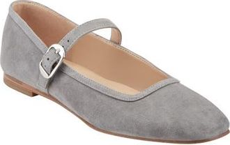 Marc Fisher Garissa Mary Jane Flat in Medium Gray at Nordstrom, Size 5.5