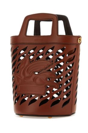 Etro Womens Caramel Leather Bucket Bag M0022 Borse A Secchiello