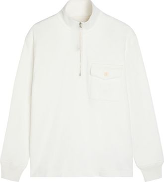 C.P. Company Logo-embroidered Cotton Sweatshirt - White - XL