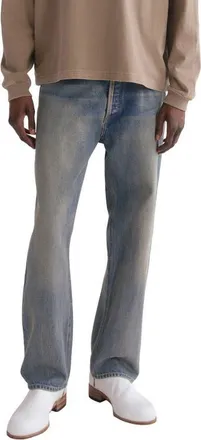 A Gold E 90s Mid Rise Loose Straight Leg Jeans in Platform Md Tinted Ind at Nordstrom, Size 29
