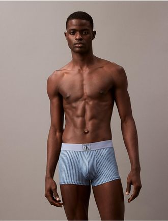 Calvin Klein Mens CK Established Low Rise Trunk - Blue - XL
