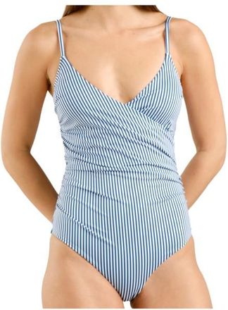 Dedicated Wrap Swimsuit Klinte Badeanzug f&uuml;r Damen | blau