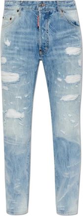 Dsquared2 Teddy Jeans - Heren - Slim Fit Jeans - Blauw - XS - Katoen - Jeans