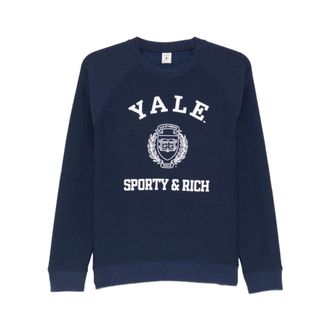 Sporty & Rich Sweatshirt - Dames - Sweatshirts - Blauw - L - Hoodies & sweatvesten