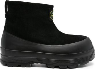 Stone Island Suede Rubber-band Boots