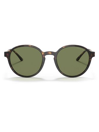 Giorgio Armani Occhiali da sole Panto tondi - Verde