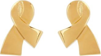 Nina Ricci 1980s oorclips met strik - Goud