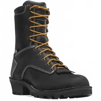 Danner Mens Logger Soft Toe Wp Boot In Black