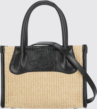 Vivienne Westwood Borsa Troy Vivienne Westwood in rafia e pelle