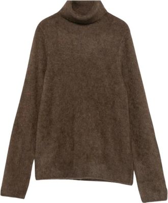 P.A.R.O.S.H. P.a.r.o.s.h. - Yak Coltrui - Dames - Truien - Bruin - Maat: XS Wol