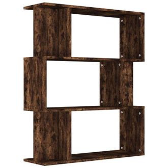 vidaXL Vidaxl - Estanter&iacute;a/biombo Madera Aglomerada Roble Ahumado 80x24x96 Cm