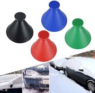 OEM Limpiaparabrisas Redondo, Embudo M&aacute;gico C&oacute;nico Para Limpiaparabrisas De Coche, Quitanieves (paquete De 4)