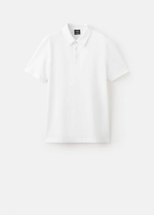 Mango Polo piqu&eacute; slim-fit bianco - Uomo - XXL - MANGO MAN