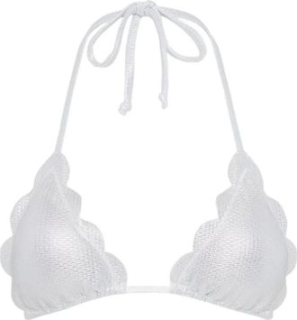 Marysia Swim Top bikini Broadway a triangolo - Argento