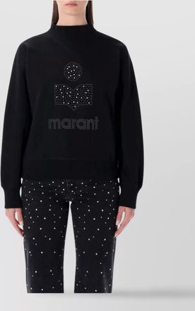 Isabel Marant cozy fleece crew neck long sleeve top