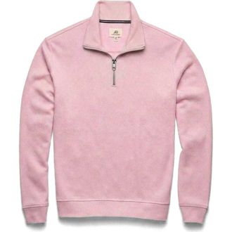 Surfside Supply Co. Bobby Cashmist Fleece Quarter Zip in Pink Heather at Nordstrom, Size X-Large