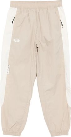 Aape By A Bathing Ape logo-embroidered trousers - Neutrals