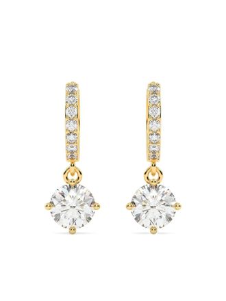 Tilla 14kt prong setting earrings - Gold