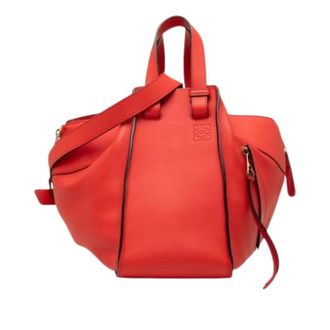 Loewe Pre-owned Handbags, female, Red, Size: ONE SIZE Pre-owned Hammock Handbag, Shoulder Bag