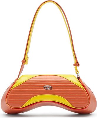 Diesel Play - Crossbody bag in quilted perforated PU - Crossbody Bags - Woman - Multicolor