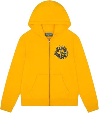 Denim Tears Denim University Zip Hoodie Yellow SS25TZH10391883