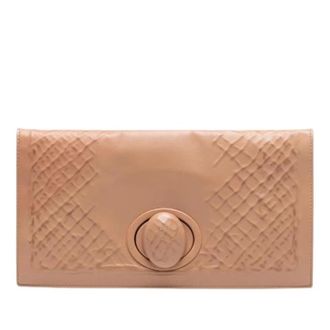 Bottega Veneta Pre-owned Clutches, female, Brown, Size: ONE SIZE Pre-owned Leather Clutch
