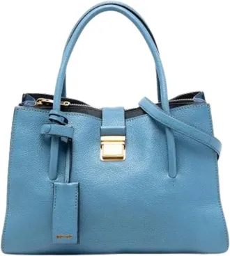 Miu Miu Pre-owned Handbags, female, Blue, Size: ONE SIZE Pre-owned Satchel Bag