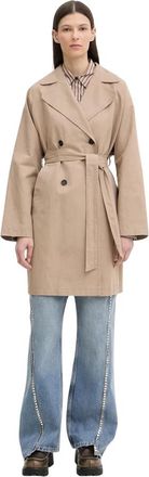 Marc O'Polo Trench Coat Regular - Coats - Mujer - Beige - M