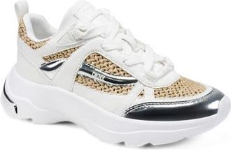 DKNY Juna Wedge Sneaker in Natural/White at Nordstrom, Size 6.5