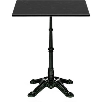 Blumfeldt Blumfeldt Patras - Tavolino da bistr&ograve;, piano in marmo, 60 x 60 cm, base dappoggio in ghisa