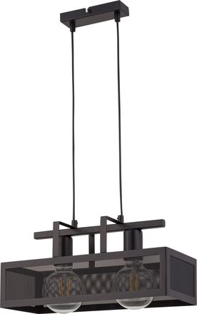 Sigma Lampada Sospensione Industriale Nera Albert 2xe27 Sigma