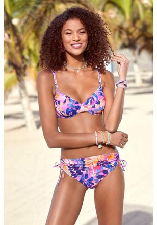 Lascana Womens Tropical Mid Rise Bikini Swim Bottom