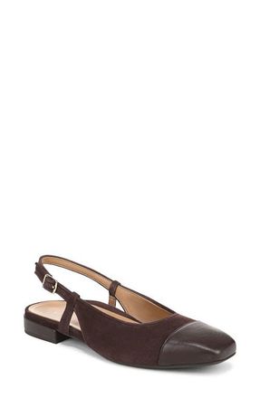 Vionic Petaluma Slingback Flat in Cafe Noir at Nordstrom, Size 9.5