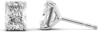 Tresorra 14K White Gold 2 ctw Radiant Cut Lab-Grown Diamond IGI Certified Stud Earrings