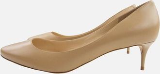 Jimmy Choo London Womens Jimmy Choo Esme Kid Leather Heels Nude - Pink - Size: 5.5