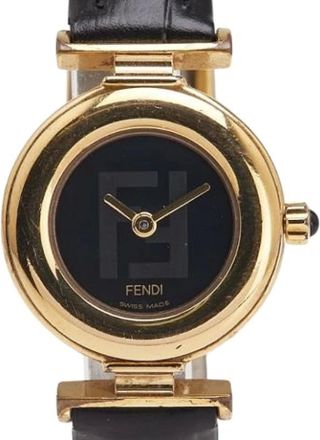 Fendi Pre-owned Watches, female, Black, Size: ONE SIZE Pre-owned Glass Watch