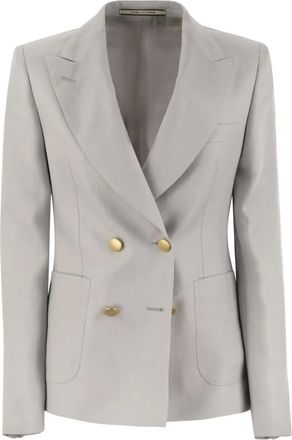 Tagliatore Blazer doppiopetto in lino - Grigio