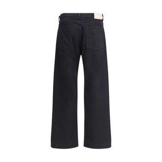 Our Legacy Mens Black Cotton Straight-Leg Jeans Clothing