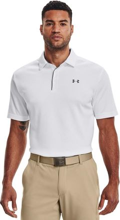 Under Armour Poloshirt UNDER ARMOUR TECH POLO, Herren, Gr. 4XL, wei&szlig;, graphite, graphite, Obermaterial: 100% Polyester, normal, Shirts Poloshirt, gerader Rumpfabsc