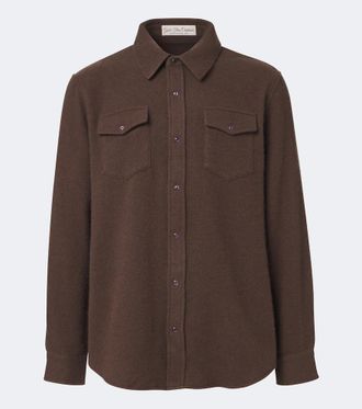 God's True Cashmere Cashmere shirt with amethysts
